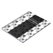 Carnet Fleur monochrome (Côté gauche)