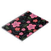 Carnet Fleur motif coloré belle (Côté gauche)