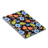 Carnet Fleur motif coloré brillant (Côté Droit)