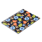 Carnet Fleur motif coloré brillant (Côté gauche)