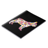 Carnet Fleur Motif Français Bulldogs Français Lover Cadea (Côté gauche)