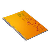 Carnet Fleur orange (Côté Droit)