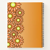 Carnet Fleur Orange - Bureau, École, Artiste (Dos)