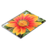 Carnet Fleur Orange Simple Personnalisée (Côté gauche)