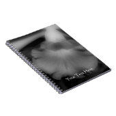 Carnet Fleur Orchidée Noire Et Blanc (Côté Droit)