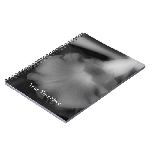 Carnet Fleur Orchidée Noire Et Blanc (Côté gauche)