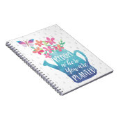 Carnet Fleur Où Vous Êtes Plantés (Côté Droit)