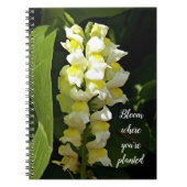 Carnet Fleur où vous êtes plantés Snapdragons de devis (Devant)