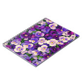 Carnet Fleur Pansy Violet (Côté gauche)
