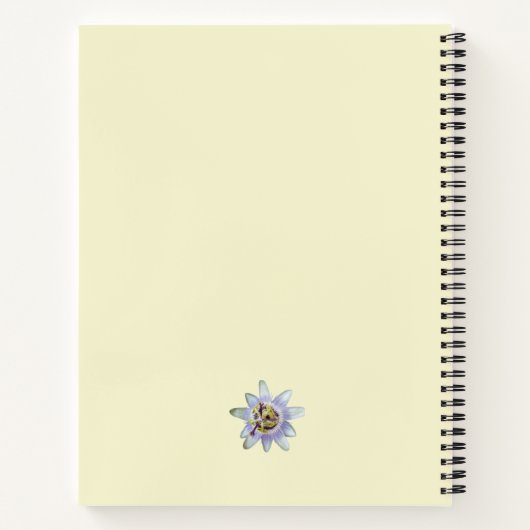 Carnet Fleur Passion (Dos)