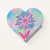 Carnet Fleur Pastel à main mignonne (Dos)