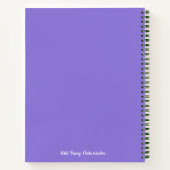 Carnet Fleur pastel botanique sauvage de Pansy (Dos)