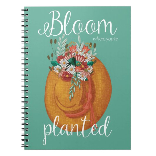 Carnet Fleur plantée (Devant)
