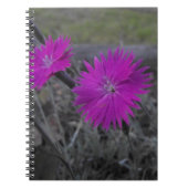 Carnet fleur pourpre (Devant)
