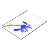 Carnet Fleur pourpre d'iris (Côté gauche)