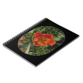 Carnet fleur printanière rouge (Côté gauche)