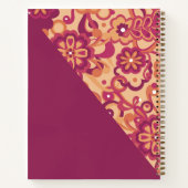 Carnet Fleur Psychedelique Groovy Années 60 70 (Dos)
