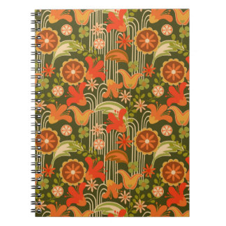 Carnet Fleur rétro - 