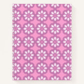 Carnet Fleur Rétro Rose (Devant)