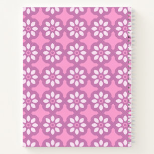 Carnet Fleur Rétro Rose