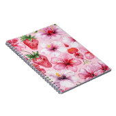 Carnet Fleur rose (Côté Droit)
