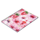 Carnet Fleur rose (Côté gauche)