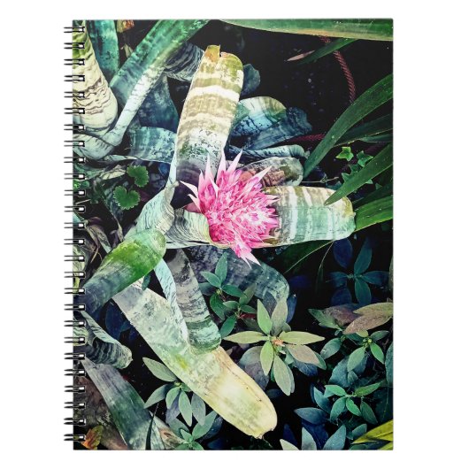 Carnet Fleur rose (Devant)