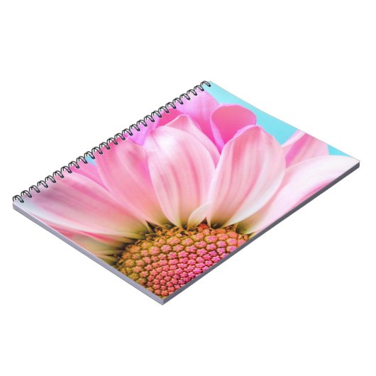 Carnet Fleur rose (Côté gauche)