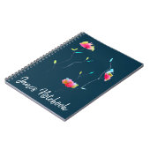 Carnet Fleur rose, art moderne et simple inspiré du Japon (Côté gauche)