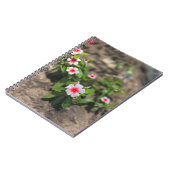 Carnet fleur rose blanche (Côté gauche)