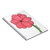 Carnet Fleur Rose Complète (Côté Droit)
