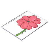 Carnet Fleur Rose Complète (Côté gauche)