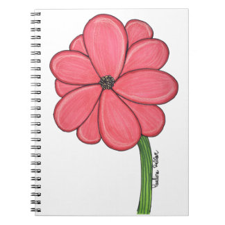 Carnet Fleur Rose Complète