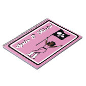 Carnet Fleur rose Dancer (Côté gauche)