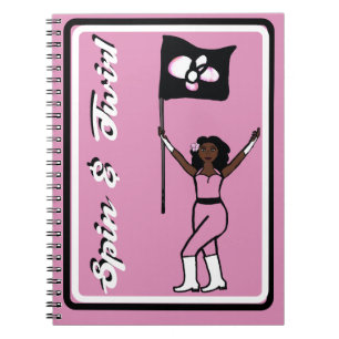 Carnet Fleur rose Dancer