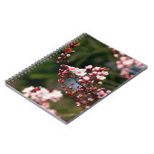 Carnet Fleur rose dans la lumière chaude de l'été (Côté gauche)