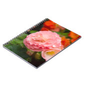 Carnet Fleur rose délicate après la pluie (Côté gauche)