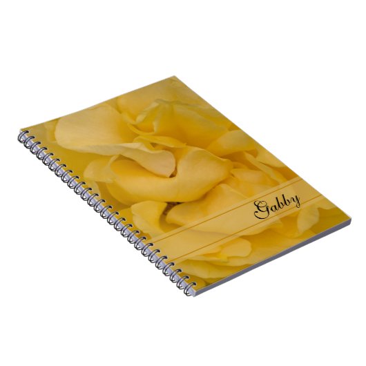 Carnet Fleur rose jaune (Côté Droit)