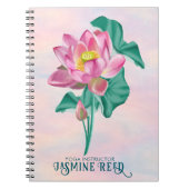 Carnet Fleur rose serène opale | Conseiller indépendant (Devant)