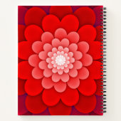 Carnet Fleur rouge Abstraite-58566 (Dos)