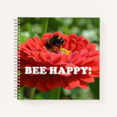 Carnet Fleur rouge d'Abee Happy (Devant)