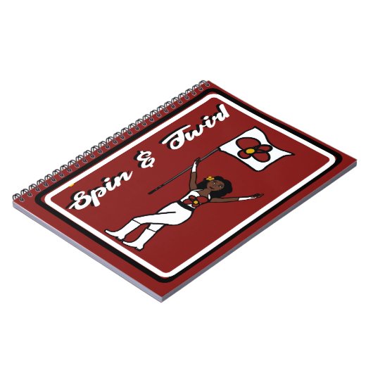 Carnet Fleur rouge Danseuse (Côté gauche)