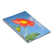 Carnet Fleur rouge de cerisier à fleurs de fraisier (Côté Droit)