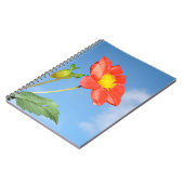Carnet Fleur rouge de cerisier à fleurs de fraisier (Côté gauche)