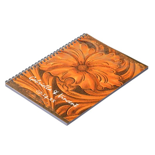 Carnet Fleur rustique pays Mariage occidental (Côté gauche)