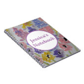 Carnet Fleur sauvage à spirale d'été (Côté Droit)