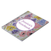 Carnet Fleur sauvage à spirale d'été (Côté gauche)