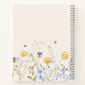 Carnet Fleur sauvage, aquarelle (Dos)