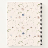 Carnet Fleur sauvage aquarellisé (Dos)