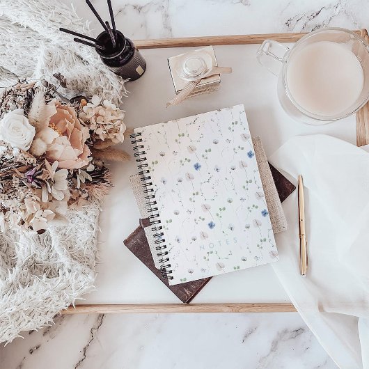 Carnet Fleur sauvage aquarellisé